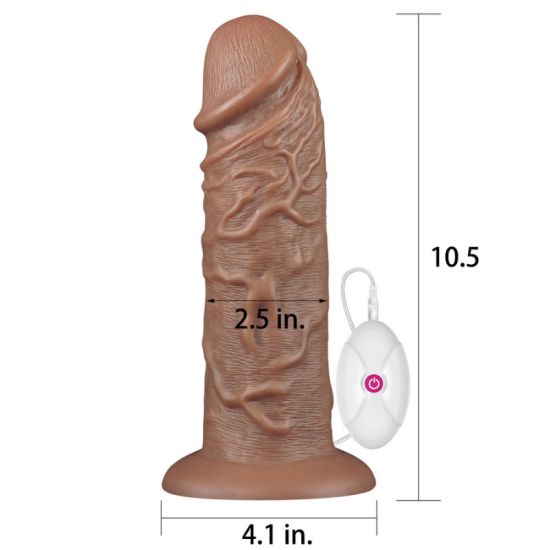 Censan 10.5'' Realistic Chubby Vibrating Dildo