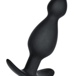 CENSAN Anal Plug boyut M silikon siyah 11,5 cm