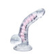 CENSAN  Paret Kıkırdaklı Jel Dildo 18 cm