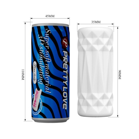 Censan Super Soft Material 3d Stimulating Kola Kutusu Şeklinde Mastürbatör Mavi
